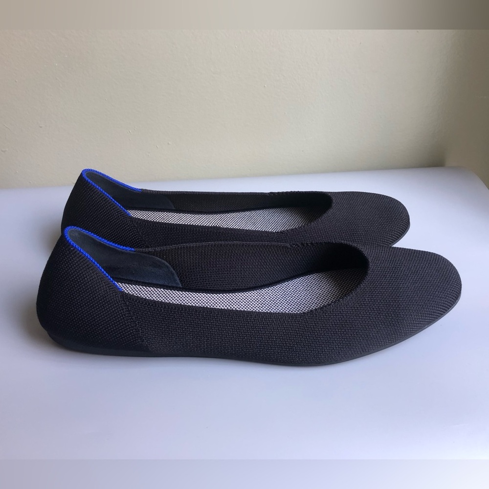 Rothy’s Black Knit Classic Loafers Ballet Flat Size: W13 - Picture 2 of 12
